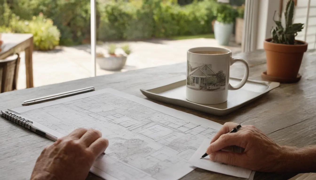 A homeowner reviewing concrete estimates at a kitchen table in Havre de Grace